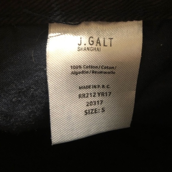 𝅺j Galt  Flare Leg Black Rigid Denim Jeans Womens Size Small - Picture 7 of 9